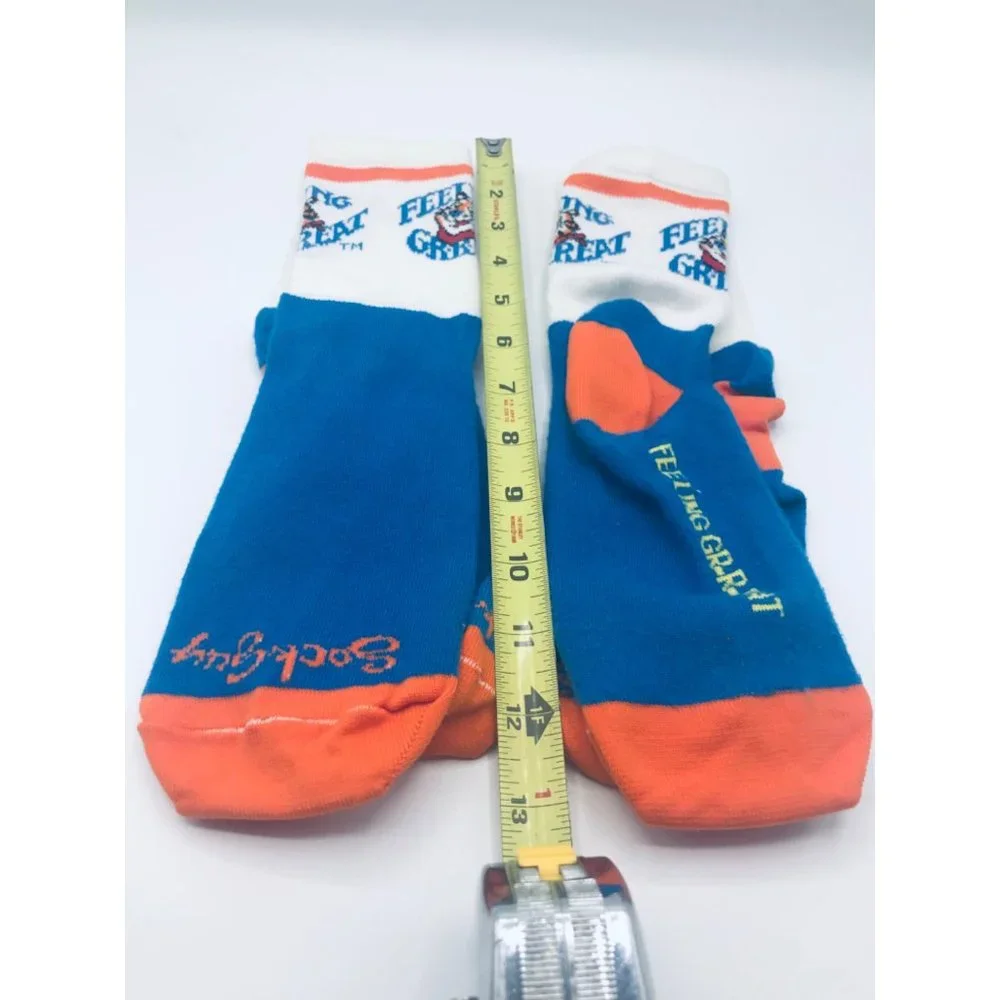 Vintage NWOT Kellogg’s Tony the Tiger Feeling Grrreat kids socks 2 pair